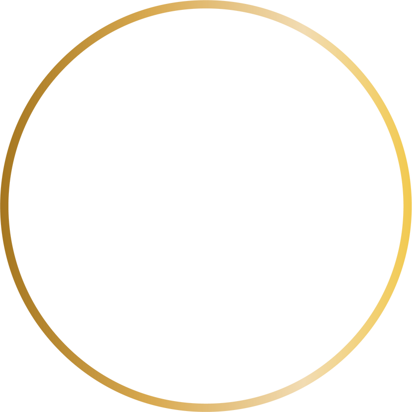 Gradient Gold Round Frame